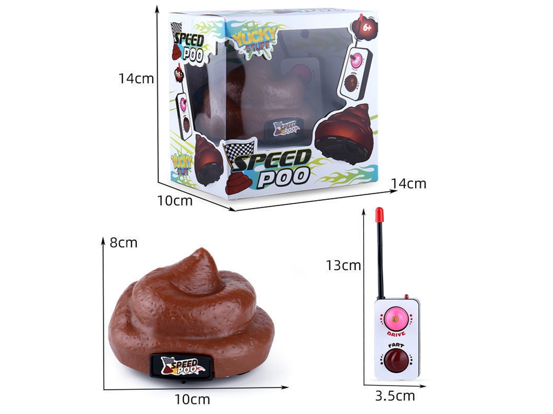 Coche Teledirigido Speed Poo Daddy, Divertido Juguete De Broma Con Forma De Mascota Para Niños, Ideal Para Juegos Familiares, Regalo D