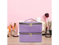 Estuche organizador de esmaltes de uñas para 30 esmaltes, lámpara de uñas transpirable con asa resistente y caja para secador de uñas Ly Ebike.