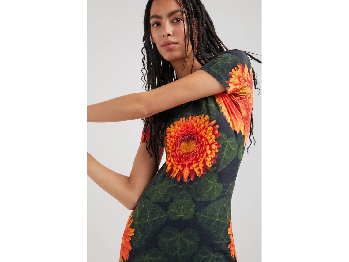 Vestido DESIGUAL Mujer (Multicolor - L)