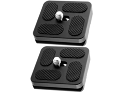 Adaptador de trípode de aluminio Jortmrd (2 piezas), placa QR, para cámaras réflex digitales