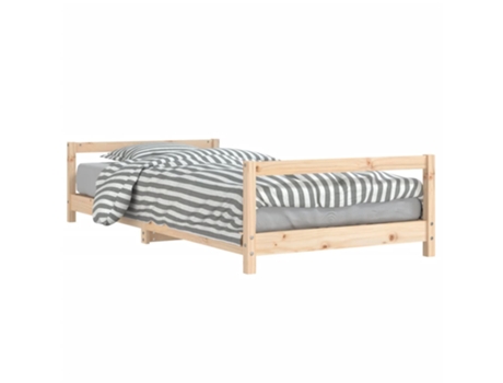 Estructura De Cama Para Niños VIDAXL Marrón Madera (90x190 cm)
