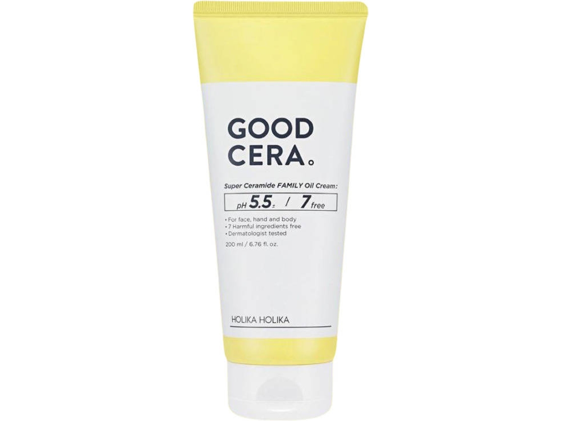 Crema Hidratante Rostro y Cuerpo HOLIKA HOLIKA Good Cera Super Ceramide Family Oil Cream (200 ml)