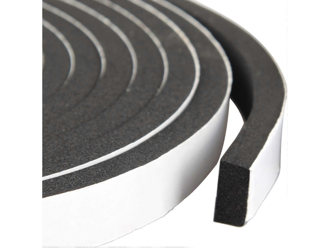 Cinta De Espuma De Alta Densidad Impermeable Selladora Cr Neopreno Adhesivo Unilateral Eva 1/2in X 1/4in X26ft