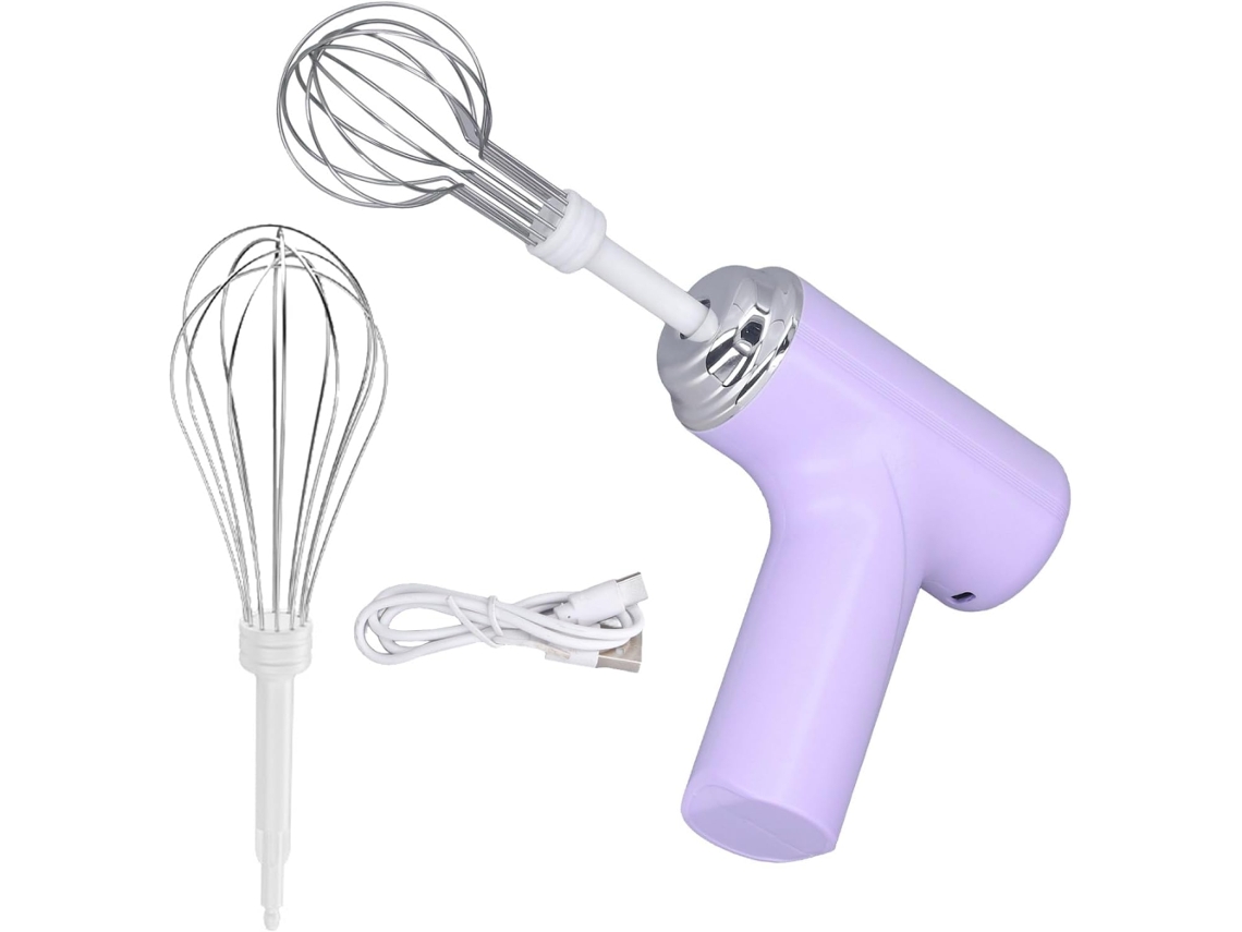 Batidora eléctrica de mano inalámbrica con control automático de 3 velocidades ideal para mezclar masa, pan, huevos y dulces Truyuety