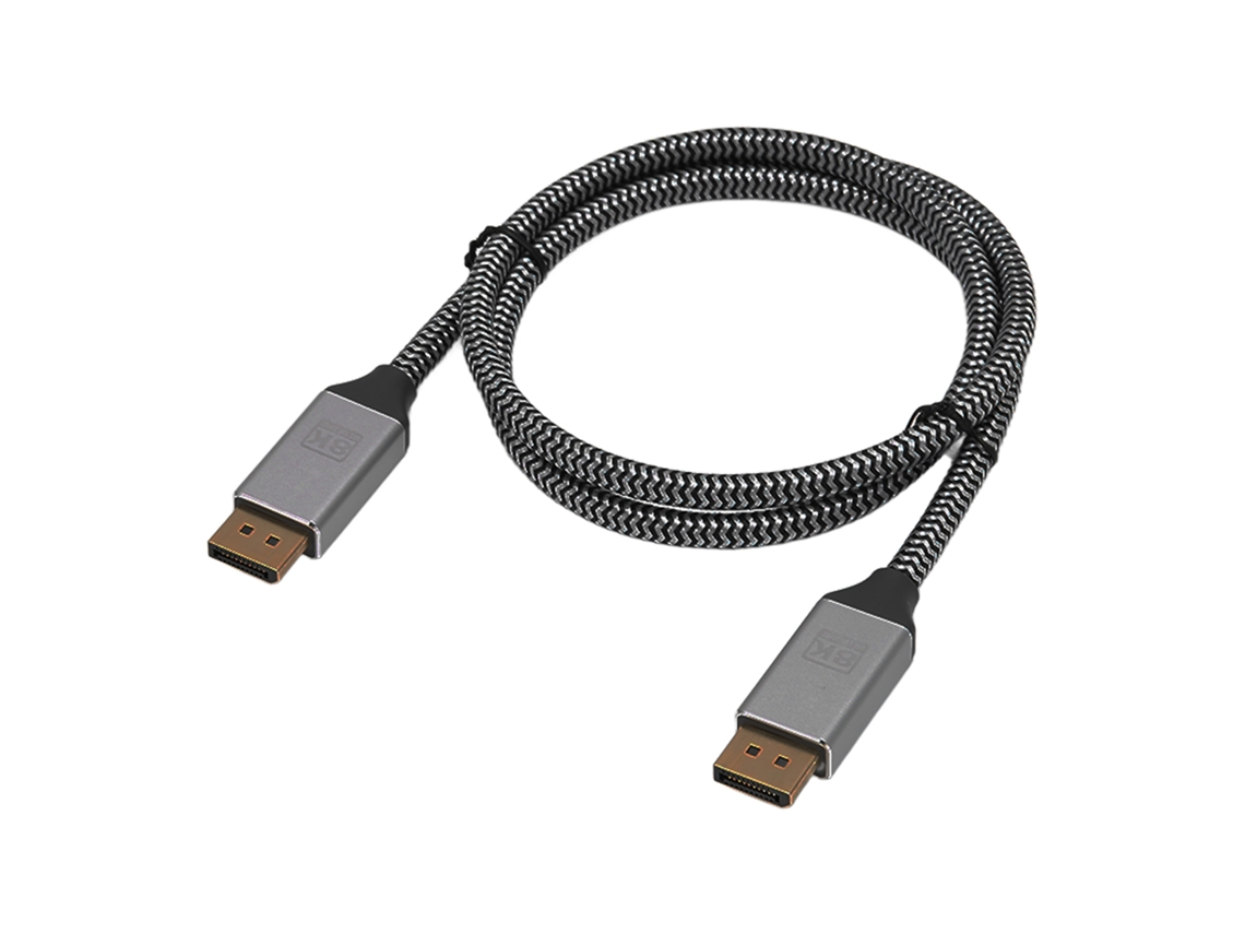 Cable Displayport 1.4 Macho A Macho Chapado En Oro Para Monitor De Ordenador 4k 144hz 8k Hdr