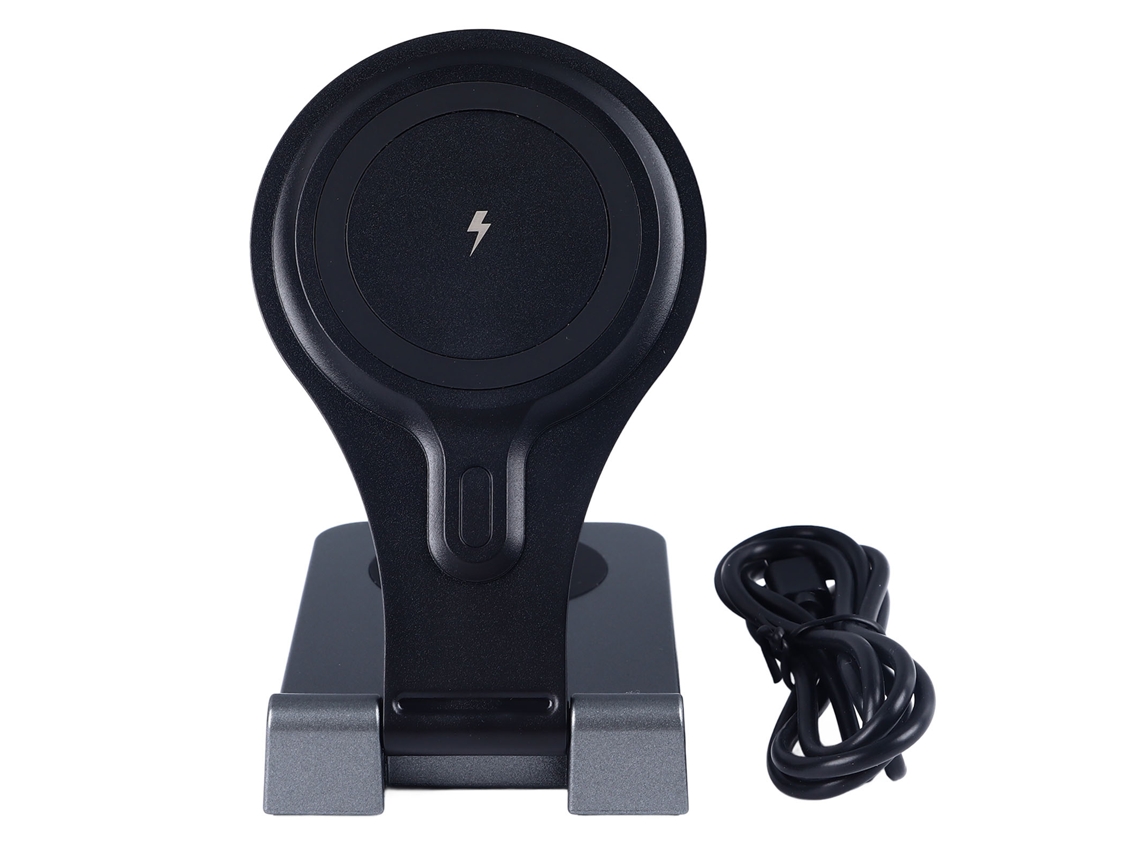 Cargador Inalámbrico Magnético Plegable 3 En 1 Para Iphone 15, 14, 13 Y 12.
