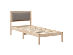Maison Exclusive - Estructura De Cama Taupé 80 X 200 Cm Madera De Pino Macizo