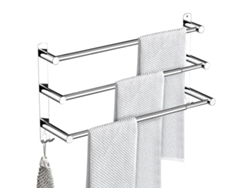 Toallero extensible de 43-75cm, en acero inoxidable NEVEANCE