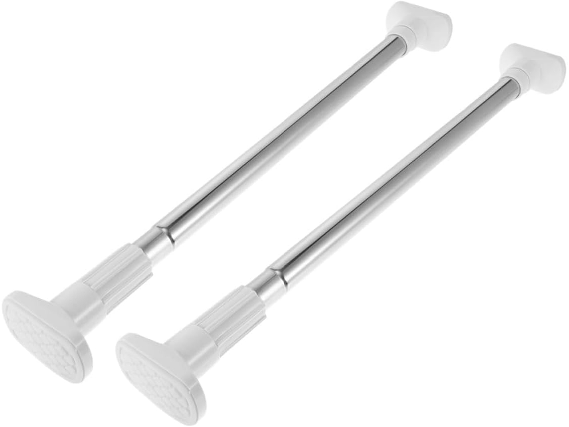 Telescópico Acero Inoxidable 2 Piezas 47 80 Barra Tensión Resistente Requiere Perforación Colgar Forma Segura