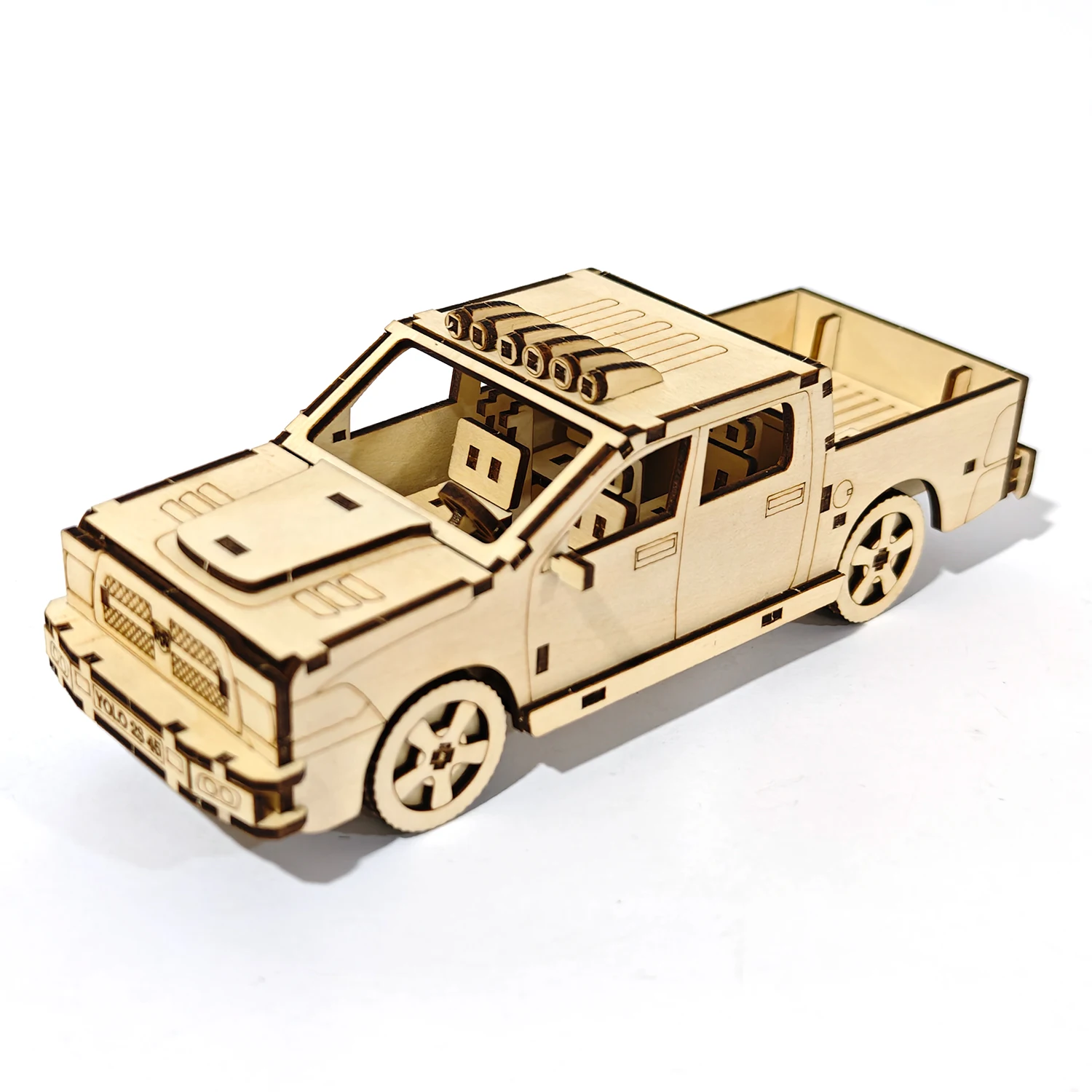 Puzzle De Bloques De Autobús 3d - Autobús Urbano Retro De Dos Pisos Con Puertas Abiertas Y Volante Mecánico, Juguetes Educativos Stem