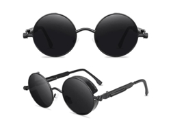 2026-gafas De Sol Redondas Unisex Estilo Moderno Uv400 Anti-reflejo Para Conducción Pesca Y Uso Casual