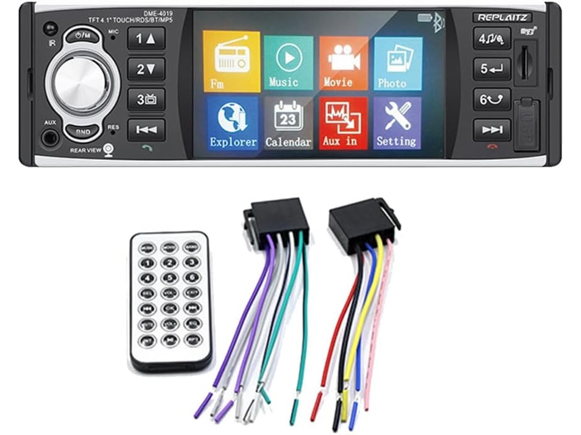 1 Juego De Accesorios Para Reproductor Mp5 Bluetooth Para Coche, Radio De Coche E Imagen De Marcha Atrás.
