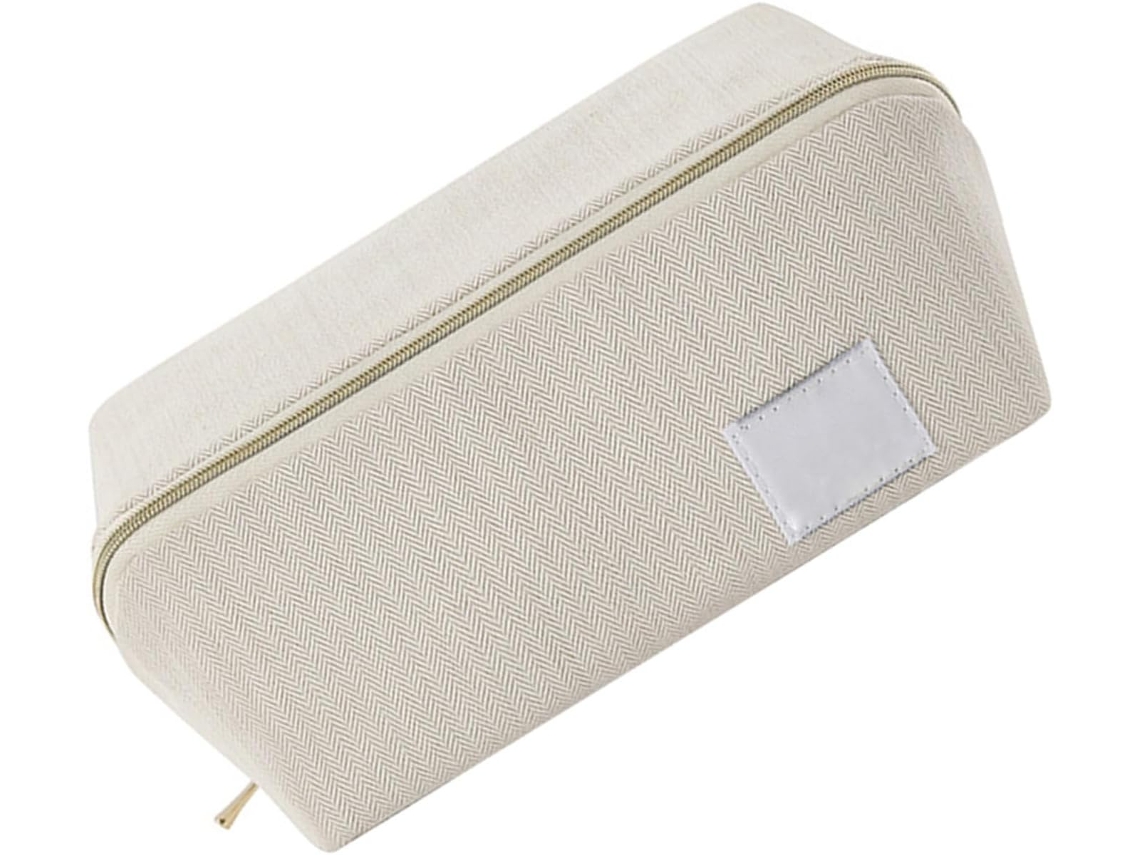 Neceser Impermeable De Gran Capacidad Para Cosméticos, Ideal Para Viajes, Color Blanco.