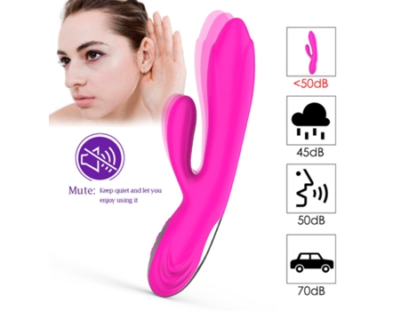 Potente vibrador de gran tamaño suave vagina femenina estimulador de clítoris masturbador para mujeres (rojo) YIZHOOD