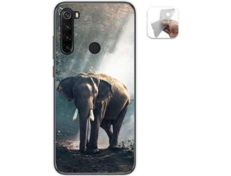 Carcasa Xiaomi Redmi Note 8 (2019/2021) TUMUNDOSMARTPHONE Elefante Multicolor