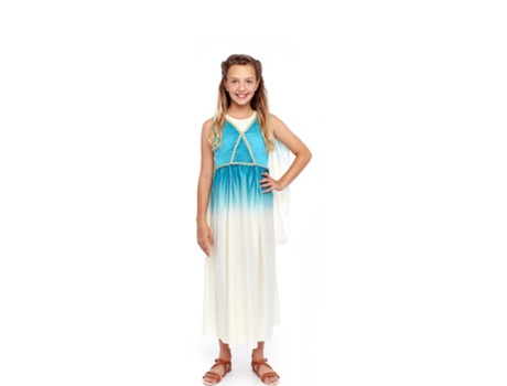 Disfraz de Niña PARTILANDIA diosa griega azul y blanca (Tam.: 4 a 6 anos)