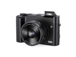 Cámara Digital 5k De 64 Mp Para Fotografía Con Zoom Óptico 6x Y Enfoque Automático, Cámara Wifi Para Vlogs (negra)