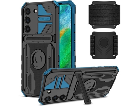 Funda Samsung Galaxy S21 5G HFS-HOUSE Kickstand (Azul)