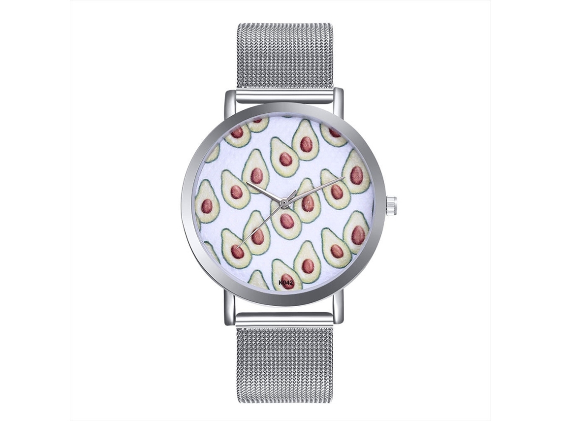 Reloj De Pulsera Para Mujer Con Brazalete De Malla De Acero, Esfera Redonda, Cuarzo, Color Plata.