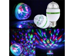 2026-6647-lámpara Led E27 Rgb 3w Proyector De Colores Giratorio Automático Para Fiesta Navidad Hogar