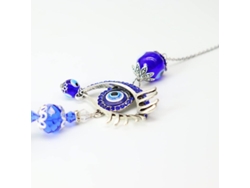 Atrapasueños De Cristal Colgante - Ojo Turco Azul Con Ángel Guardián Para La Protección De Ventanas