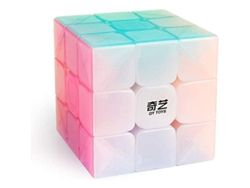 Cubo Mágico 3x3, Juguete Warrior W Jelly Transparente Pastel, Sin Pegatinas, Rompecabezas De Velocidad