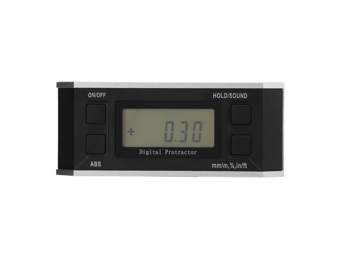 Inclinómetro Digital 4x90° Transportador Lcd Medidor De Ángulo Electrónico Herramienta De Nivel No Magnético Sin Retroiluminación