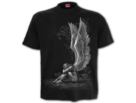Camiseta Enslaved Angel SPIRAL (L - Algodn - Negro)