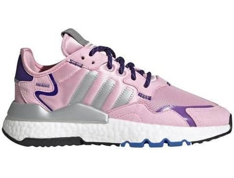 Zapatillas ADIDAS Nite Jogger W Mujer (40.6 - Gris y Rosa)