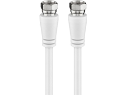 Cable coaxial GOOBAY 10m Tipo F Blanco