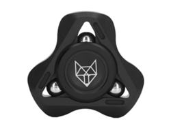 Brinquedo De Mão Antiestresse Metal Rotativo Sensorial Triangular Para Crianças E Adultos Preto