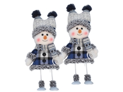 Muñeco de nieve de peluche, decoración navideña hecha a mano TRUYUETY