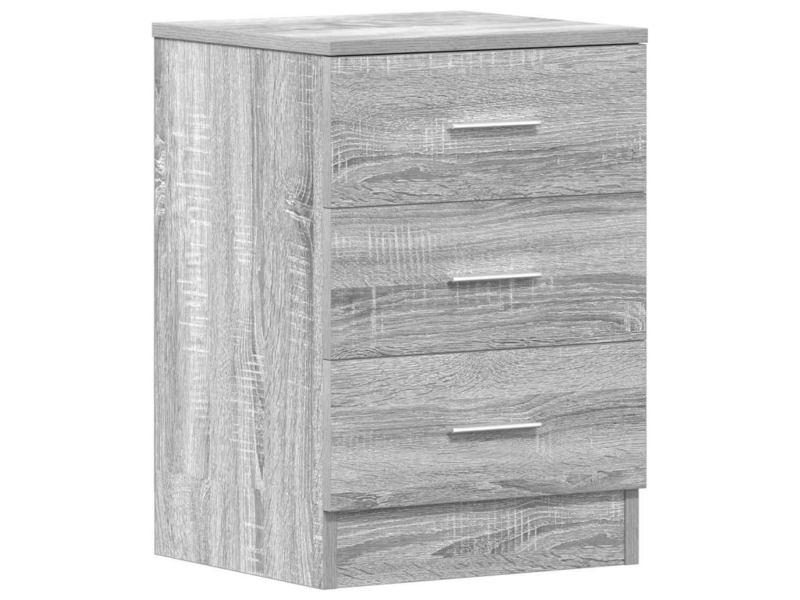 Mesita de noche Sonoma MAISON EXCLUSIVE de madera gris (38 x 35 x 56 cm)