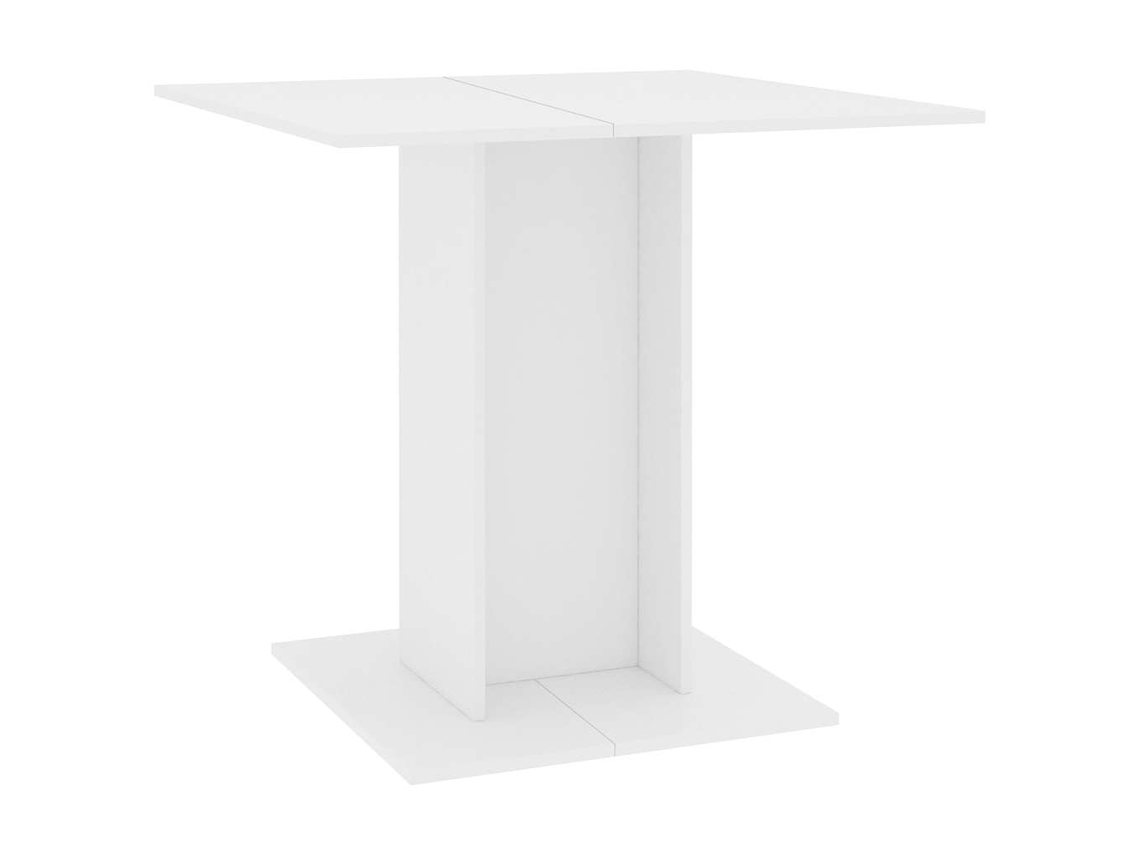 Mesa de comedor exclusiva de madera blanca derivada de Maison