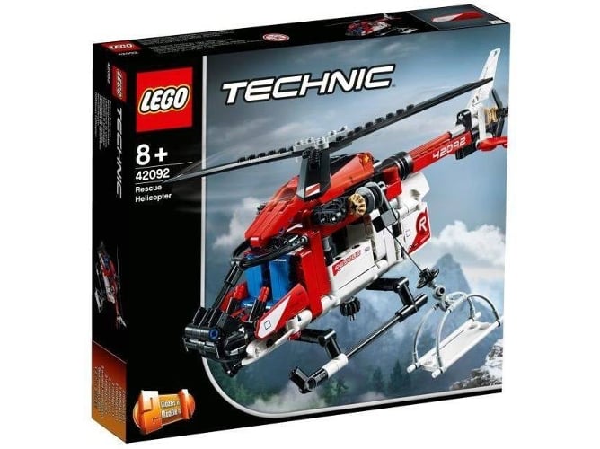 LEGO Technic: Helicóptero de emergencia - 42092 (Edad Mínima: 8 - 325 Piezas)
