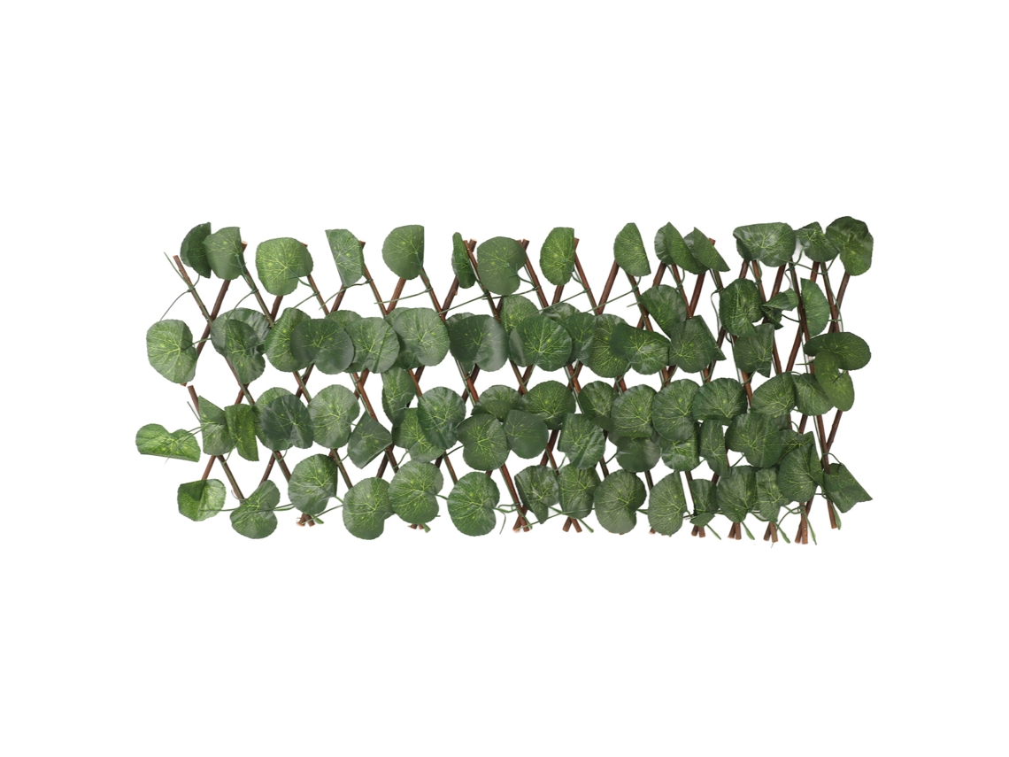 Valla De Seto Artificial Extensible Para Jardín Con Hojas De Begonia, Protección Uv.