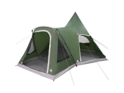 Tienda De Campaña Tipo Teepee Para 5 Personas Con Techo Verde