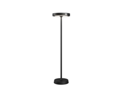 Lámpara de pie solar LED recargable Barbell Solar RF de 65 W - Lámpara de pie para exteriores, 3 ajustes de altura: 156-113-70 cm, color negro.