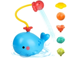 Juguete eléctrico de ballena para el baño con bomba de agua para bebés