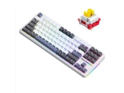 Teclado Mecánico Aula F87 Con Estructura De Junta Inalámbrica Y Conectividad De Tres Modos, Teclado Para Juegos De 87 Teclas Con Bajo Retardo Y Efect