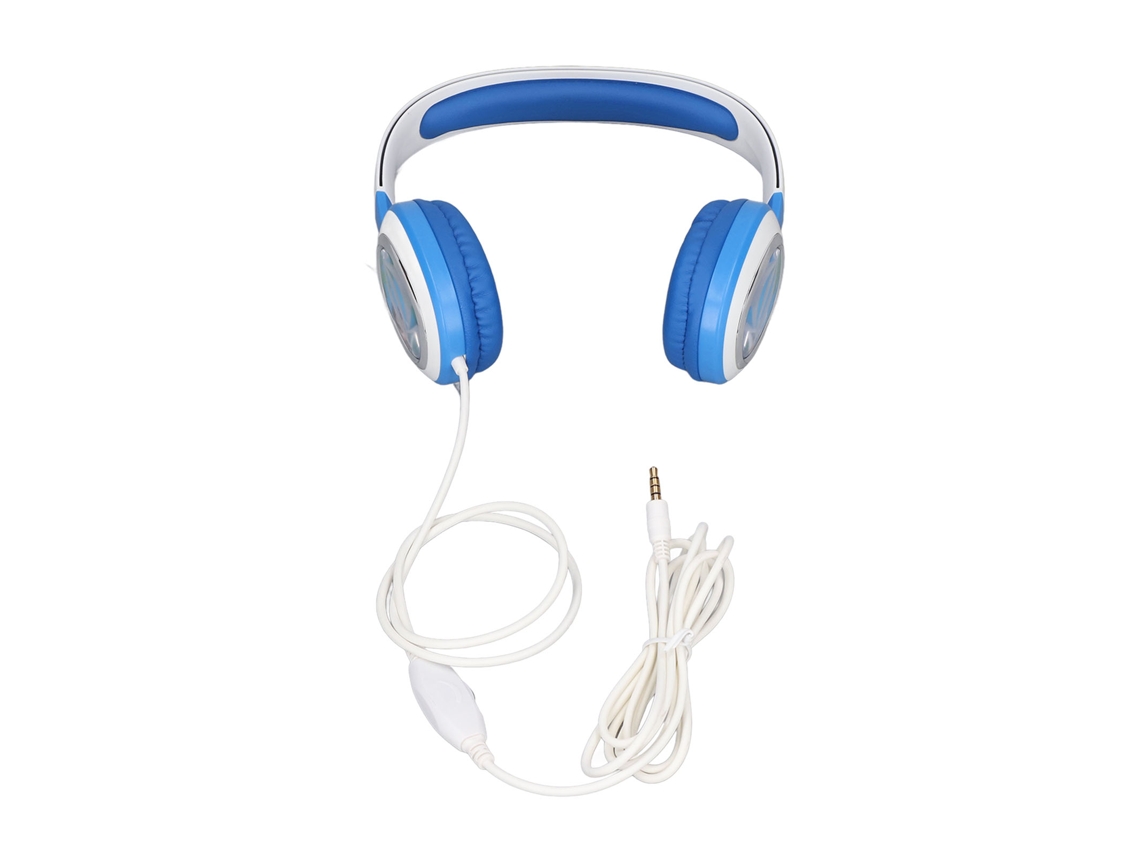 Auriculares Con Cable Para Niños Con Limitador De Volumen Y Cancelación De Ruido - Azul Animado