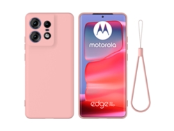 Capa Para Celular Em Silicone Sólido E Líquido, Totalmente À Prova De Quedas.rosa - Moto Edge S Pro (borda Arredondada Com Abertura Ampla)