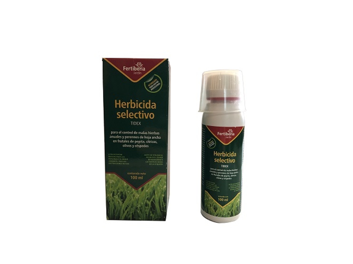 FERTIBERIA Tidex Herbicida seletivo para oliveiras, gramados cítricos e árvores frutíferas com sementes 100 ml