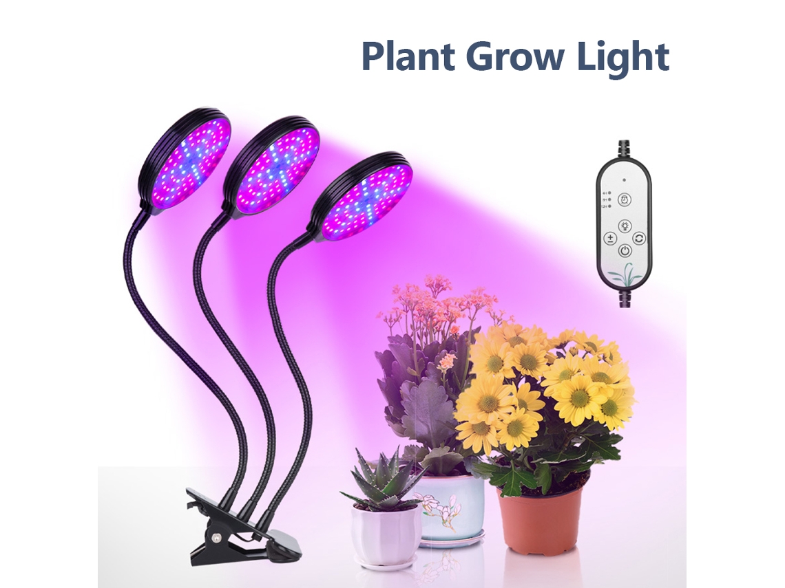 Lámpara De Cultivo Usb Con Clip, 5 Niveles De Brillo, Temporizador De 4/8/12 Horas, Espectro Rojo Y Azul.