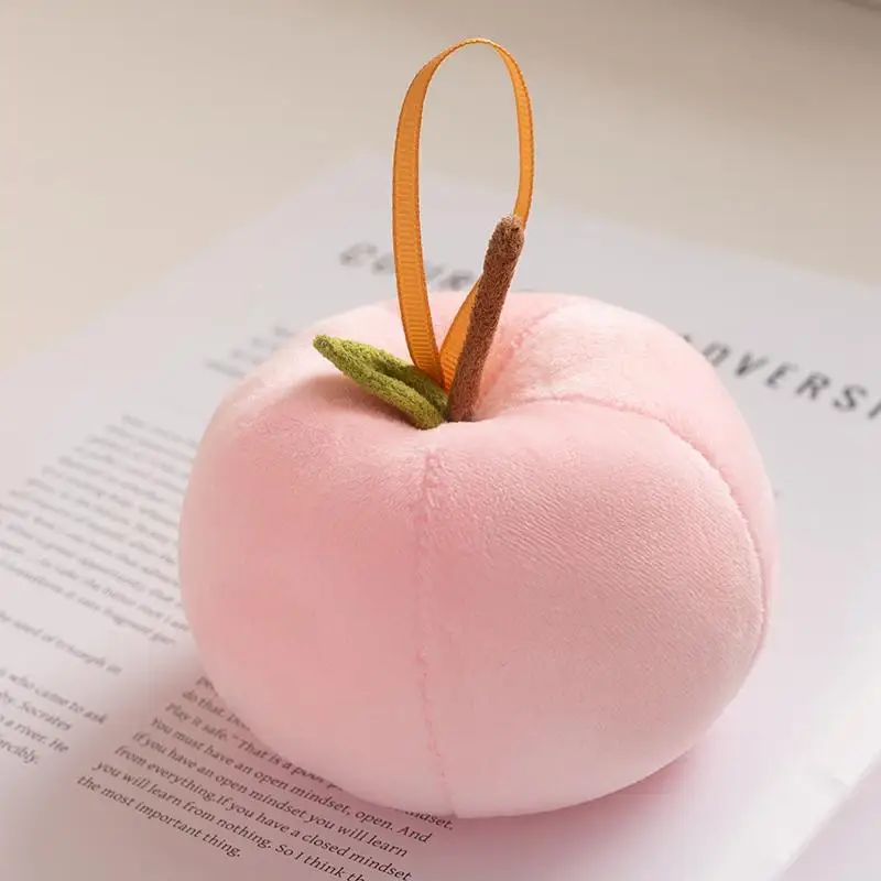 (rosa, 7 Cm) Mini Peluche De Manzana, De Colores Vivos Y Aspecto Realista.