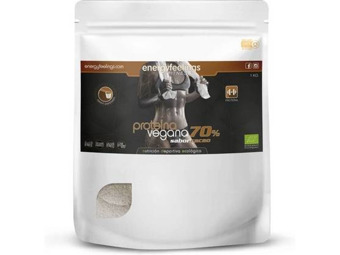 Complemento Alimenticio ENERGY FEELINGS Proteína Vegetal Orgânica % Cacau (1 kg)