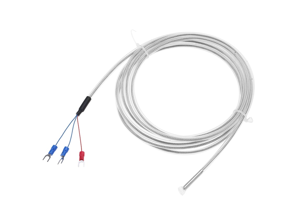 Sensor de termopar Pt100 de 3 cables, resistente al agua y a la corrosión