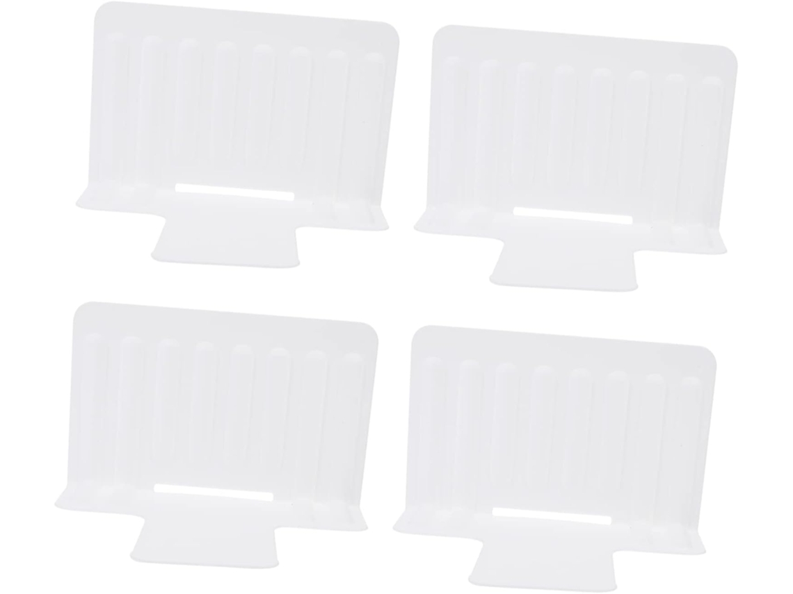 Juego 4 Separadores Cajones Refrigerador Almacenamiento Organización Oficina Espacio