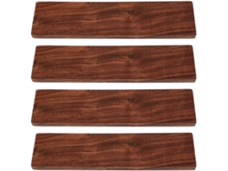 Juego De 4 Tablones De Madera Maciza De Nogal De 20x5x1 Cm.
