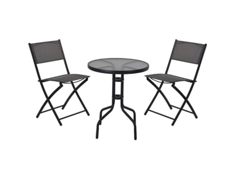 Mesa 60 cm + 2 sillas plegables txt conjunto